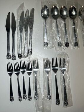 Stanley Roberts ROGET Japan Stainless Satin Silverware 18 Pc Serving Spoon Used